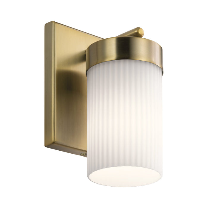 Ciona Wall Light in Brushed Natural Brass.