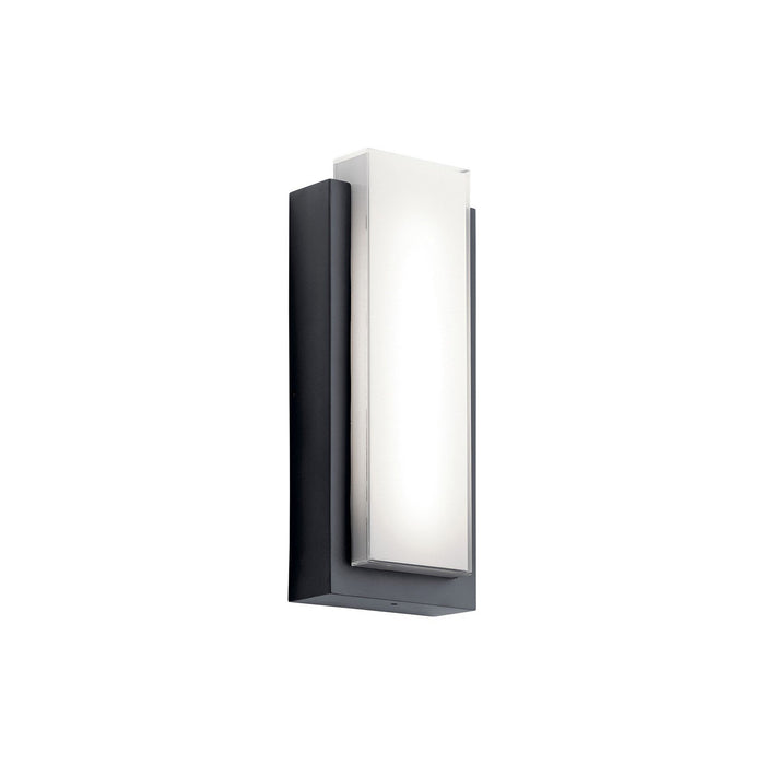 Dahlia Outdoor LED Wall Light in Black (Small).