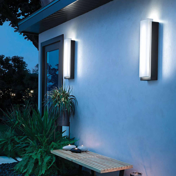 Dahlia Outdoor LED Wall Light Outside Area.