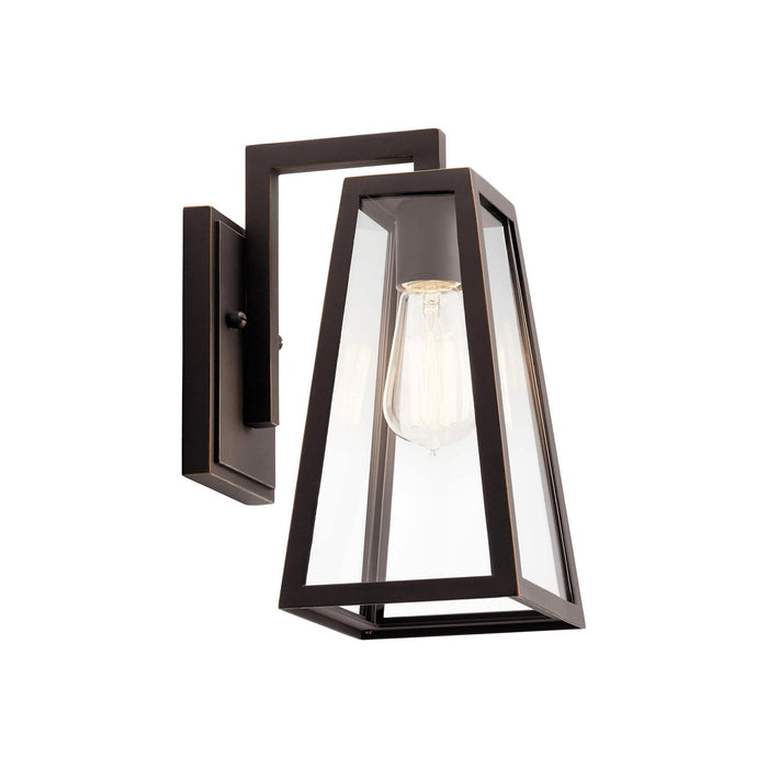 Delison Outdoor Wall Light in Rubbed Bronze (Small).