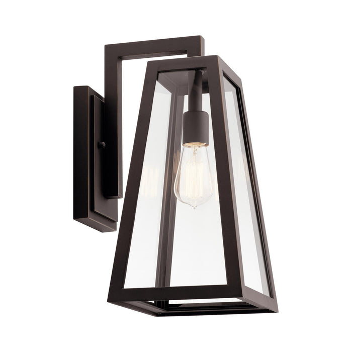 Delison Outdoor Wall Light in Rubbed Bronze (Large).