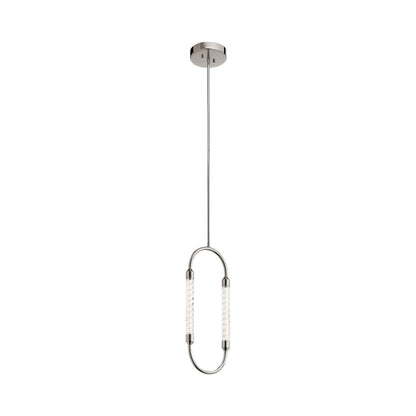 Delsey LED Mini Pendant Light in Polished Nickel.