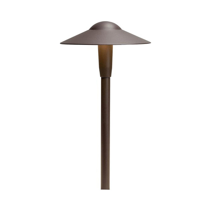 Dome LED Path Light in Textured Architectural Bronze.