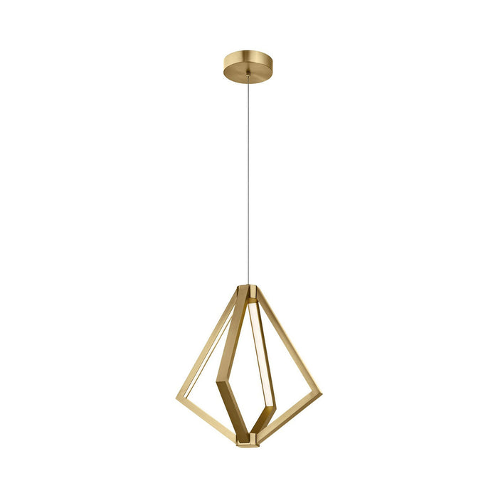 Everest LED Pendant Light in Champagne Gold (Small).