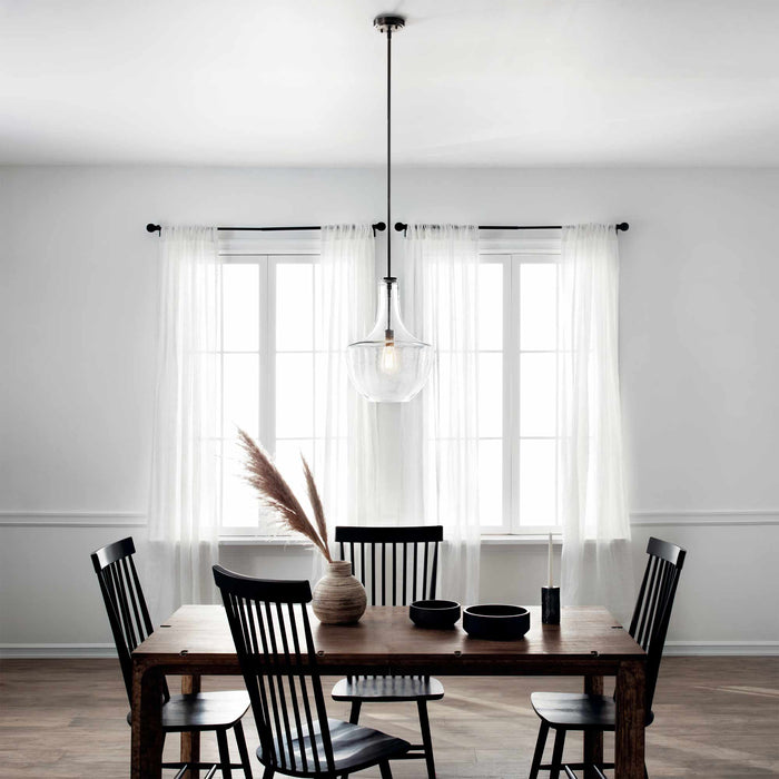 Everly Bell Pendant Light in dining room.