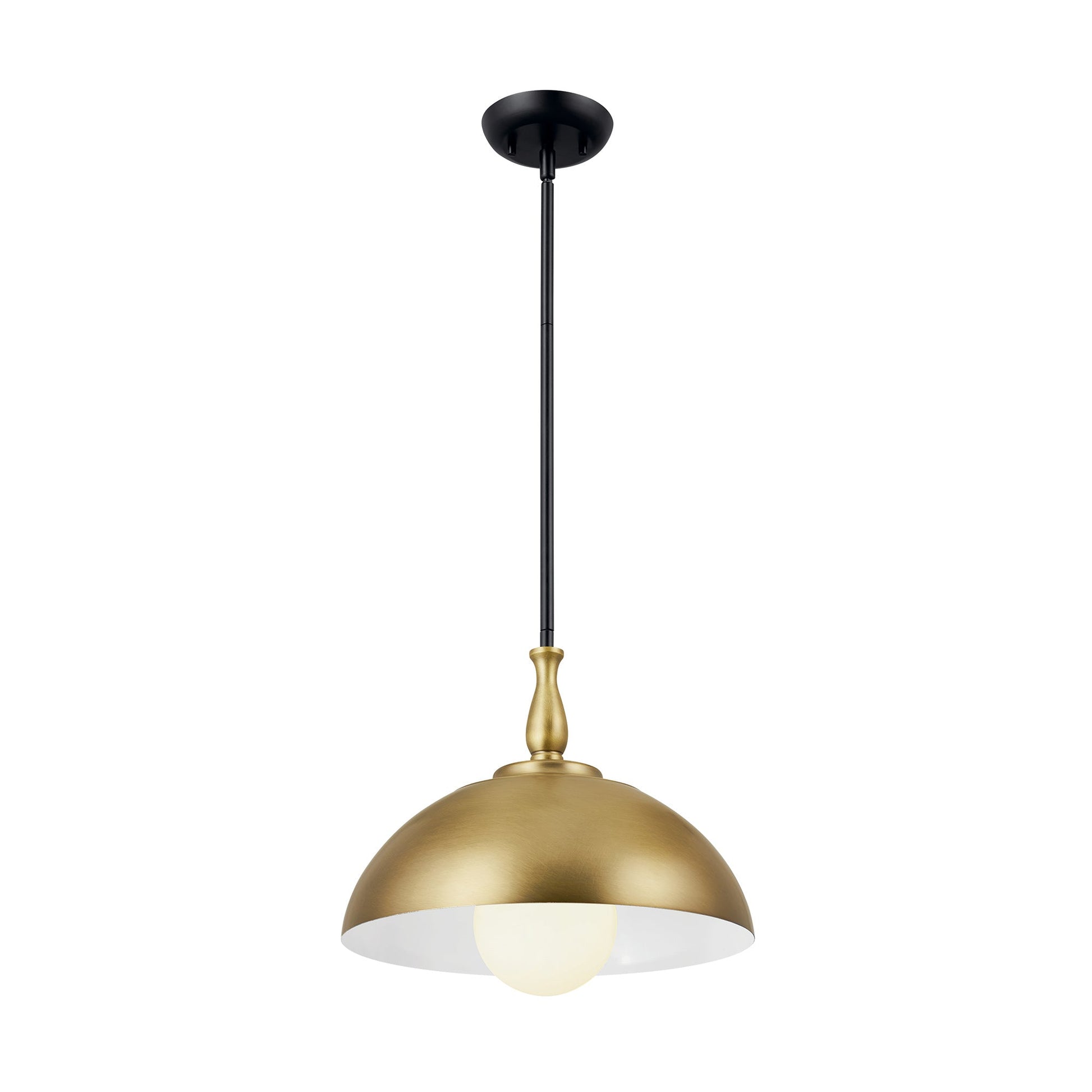 Fira Pendant Light in Natural Brass (Small).