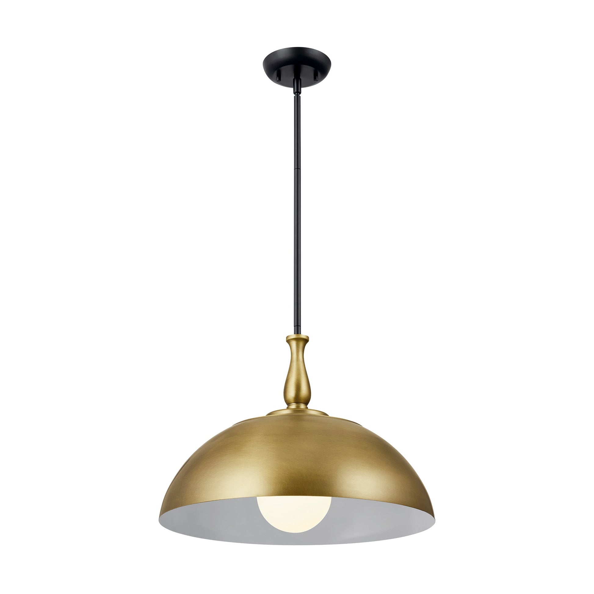 Fira Pendant Light in Natural Brass (Large).