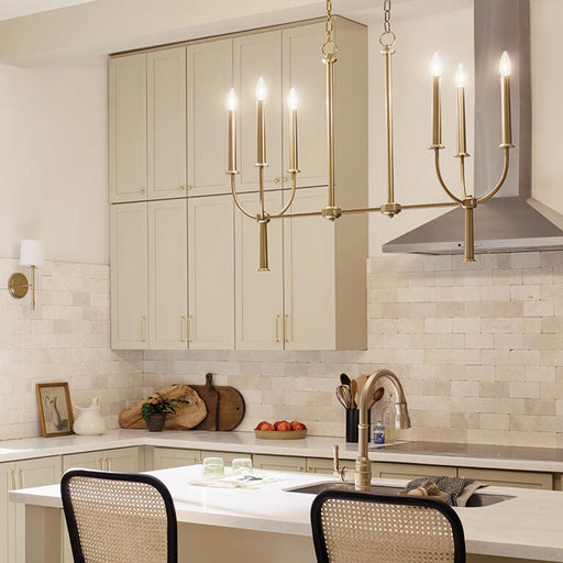 Florence Linear Pendant Light in kitchen.