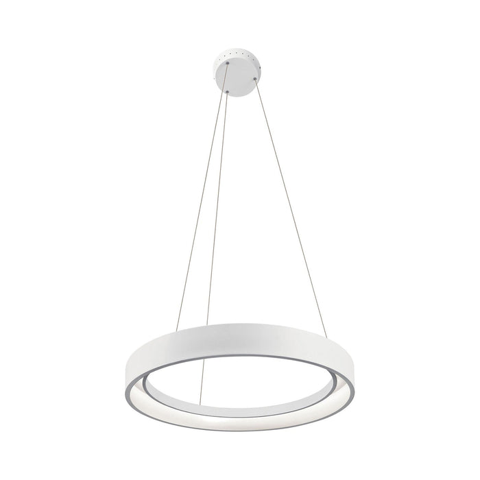 Fornello LED Pendant Light in Textured White (Medium).