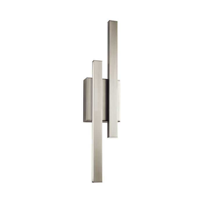 Idril LED Wall Light in Brushed Nickel.