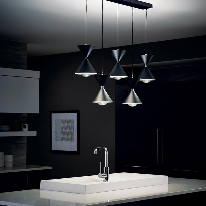 Kordan LED Linear Pendant Light in kitchen.