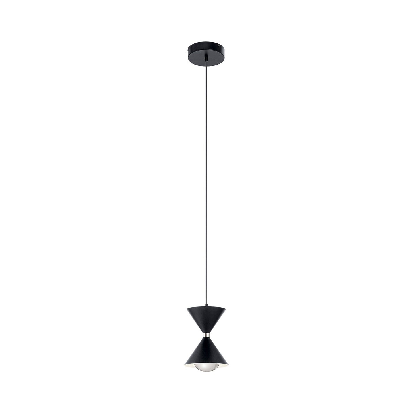 Kordan LED Mini Pendant Light in Matte Black (Small).