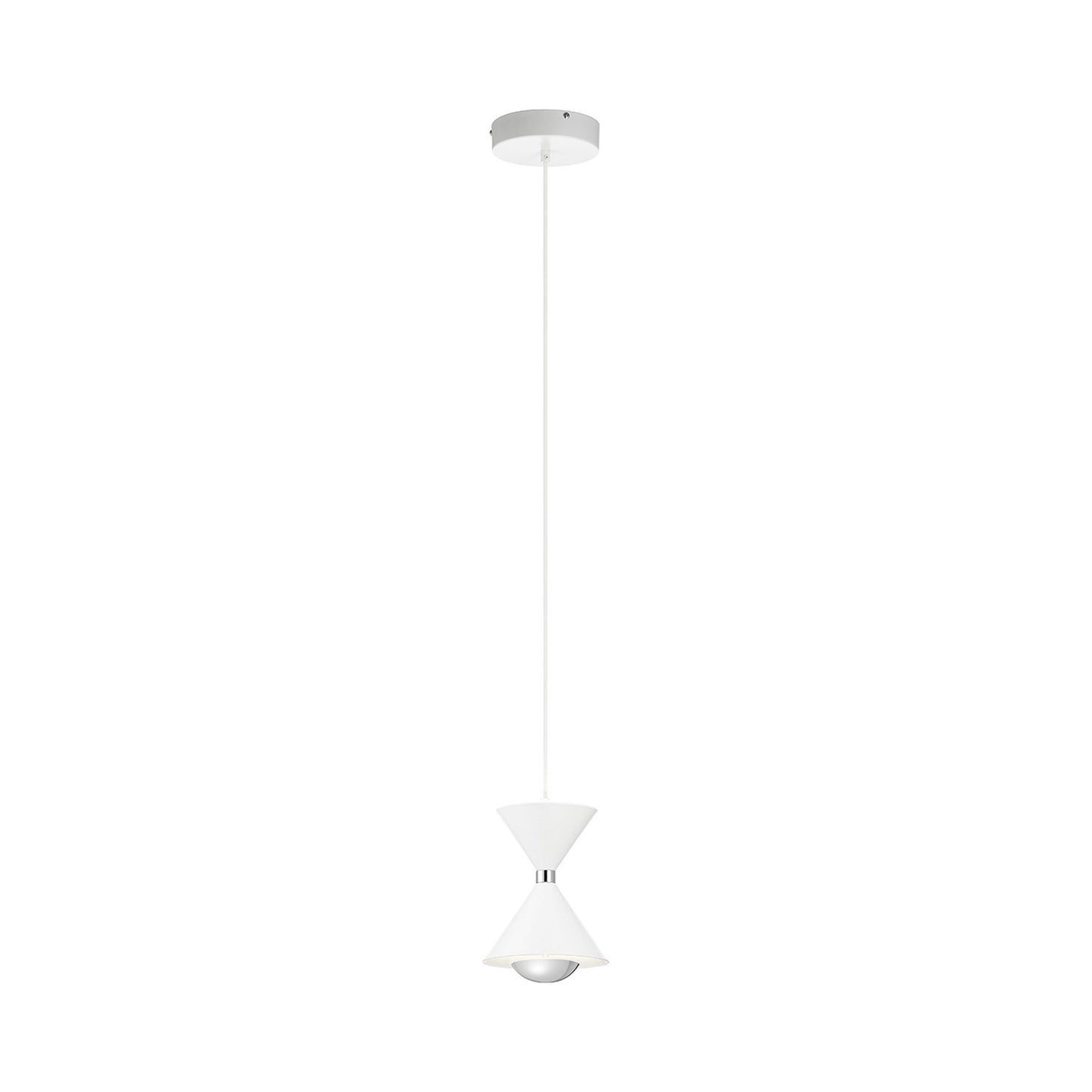 Kordan LED Mini Pendant Light in Matte White (Small).