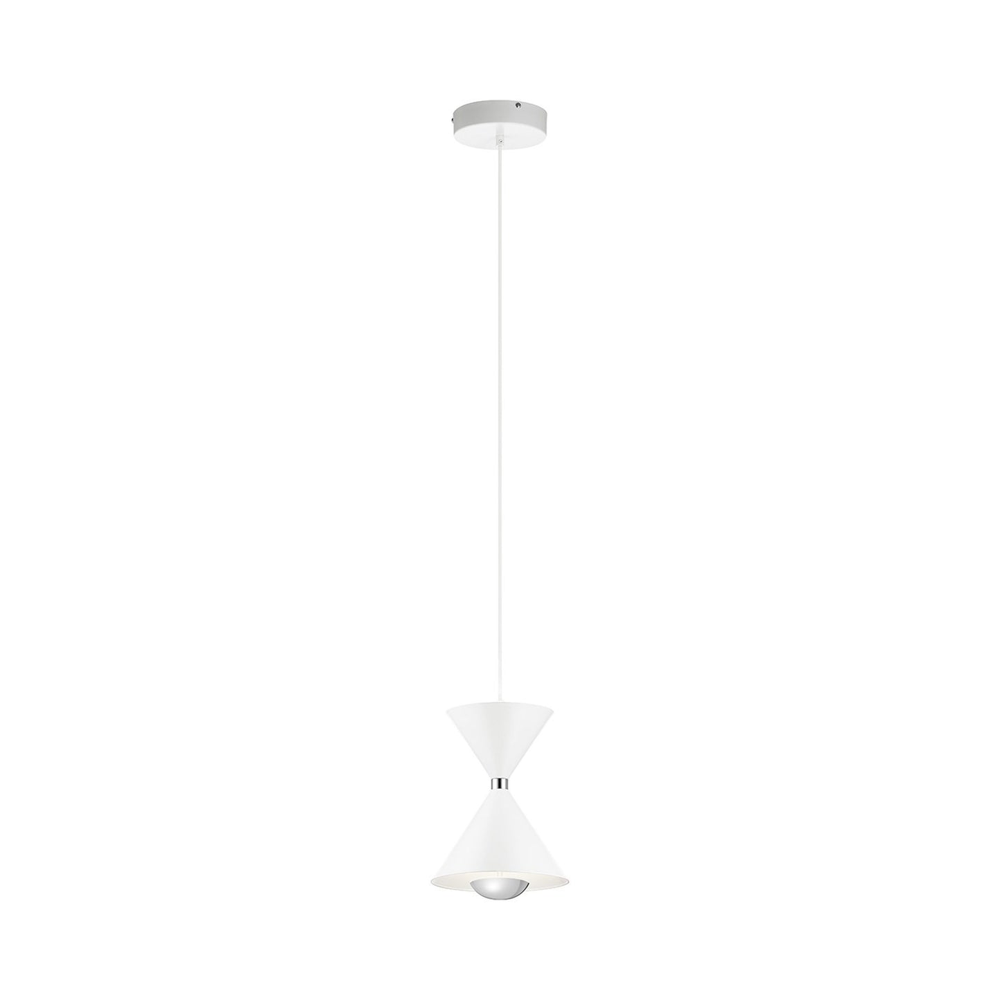 Kordan LED Mini Pendant Light in Matte White (Large).