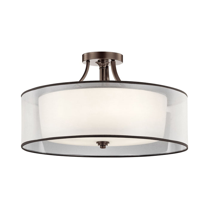 Lacey Semi Flush Mount Ceiling Light in Mission Bronze (5-Light).