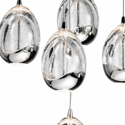 Lavinia LED Multi-Light Pendant Light in Detail.