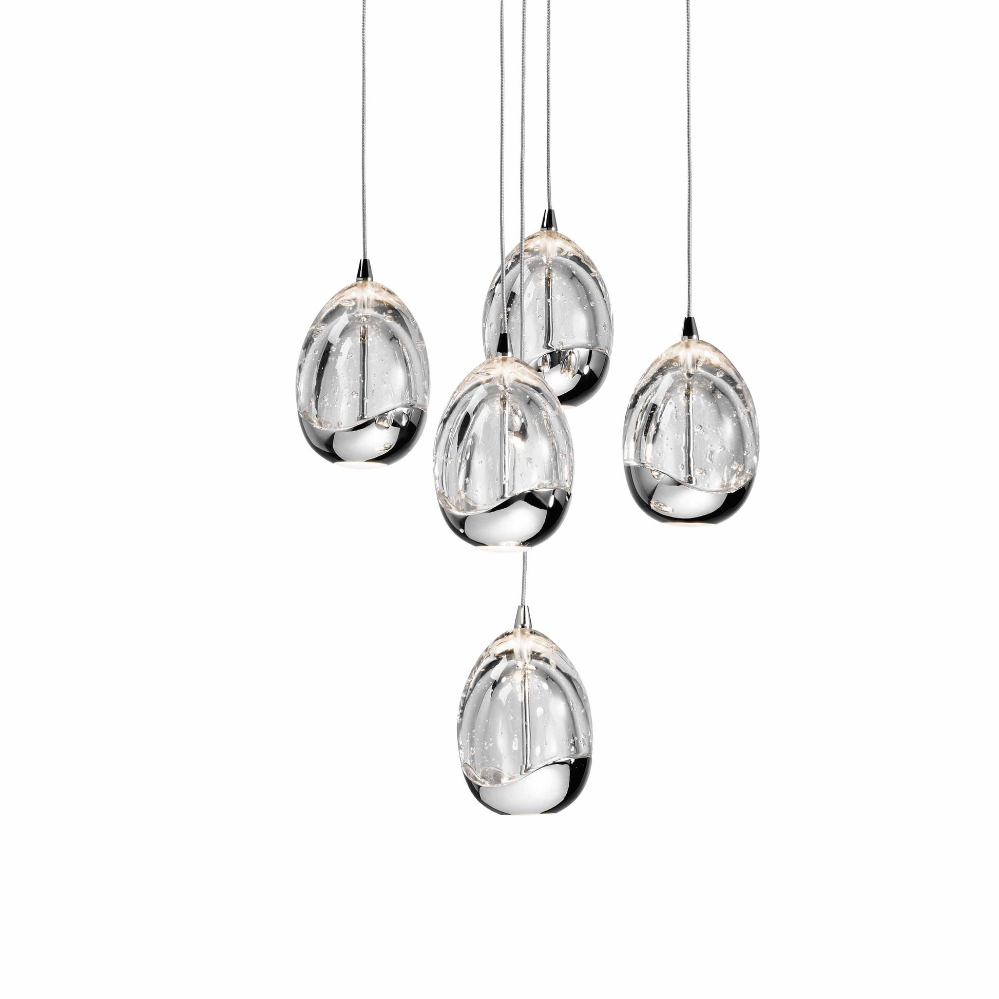 Lavinia LED Multi-Light Pendant Light in Detail.