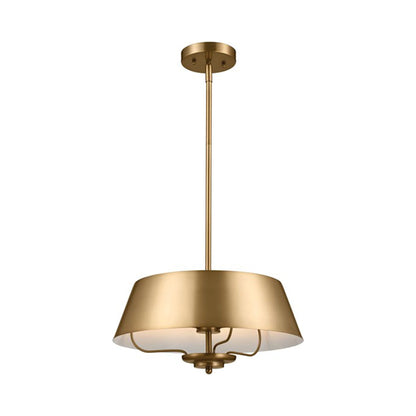 Luella Pendant Light in Brushed Natural Brass (3-Light).