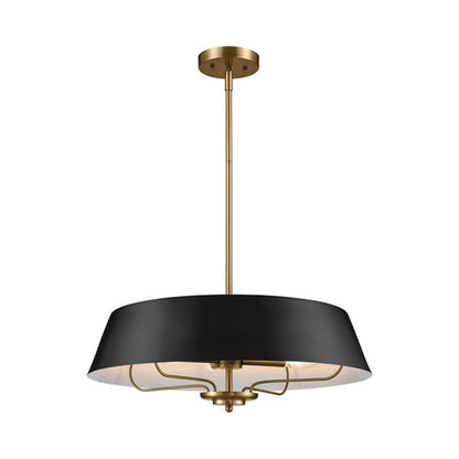 Luella Pendant Light in Black (4-Light).