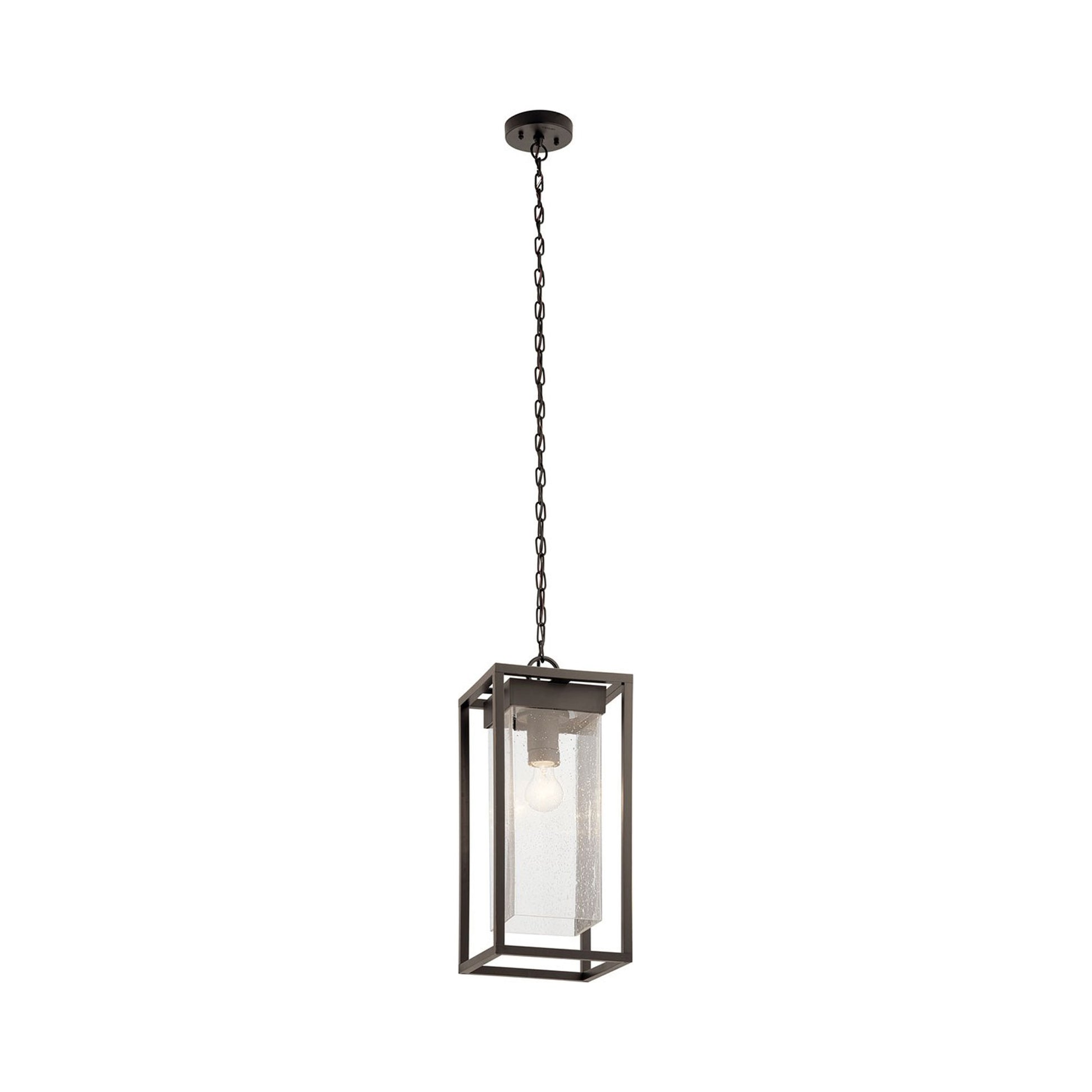 Mercer Outdoor Pendant Light in Olde Bronze.