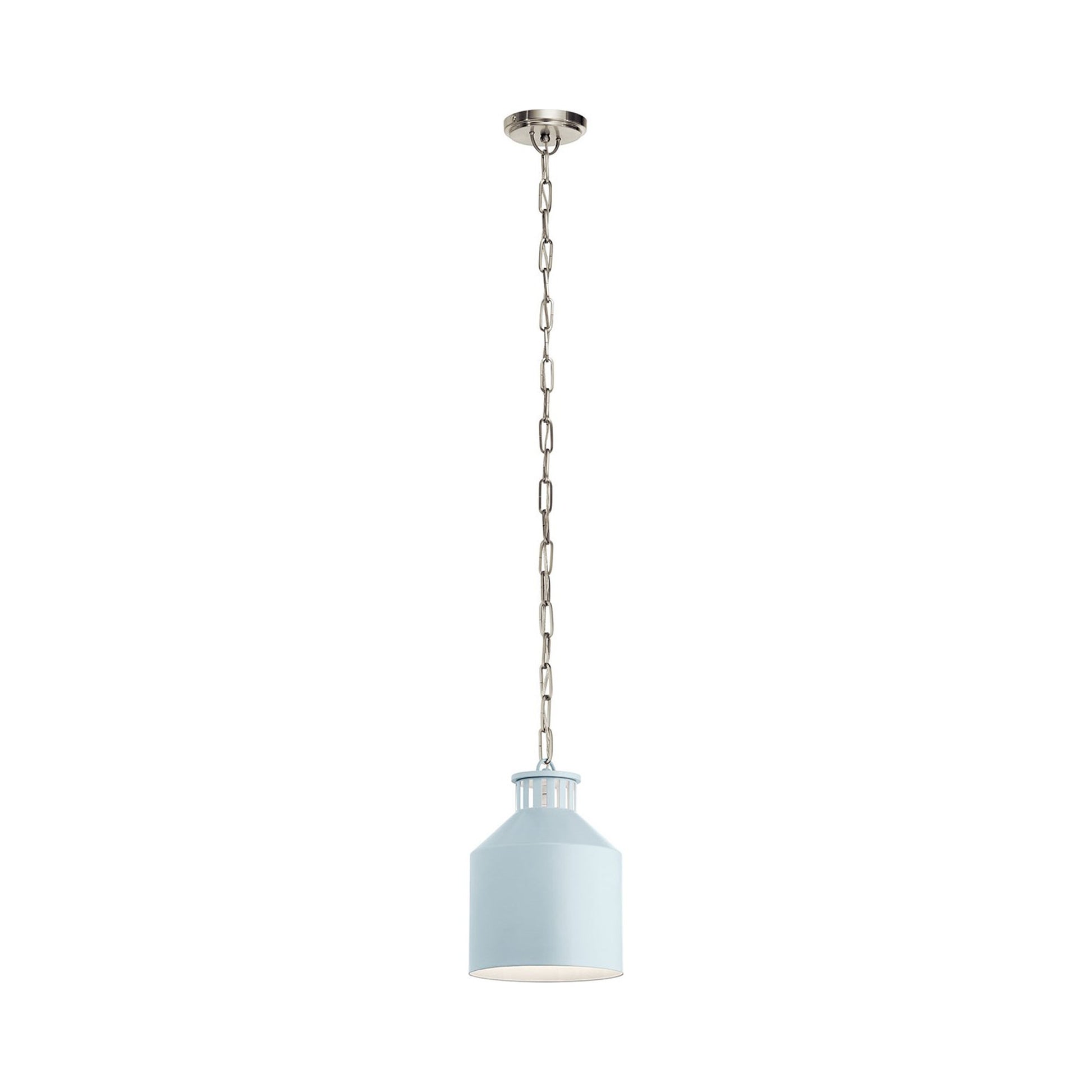 Montauk Mini Pendant Light in Light Blue.