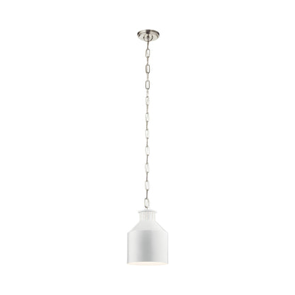 Montauk Mini Pendant Light in White.