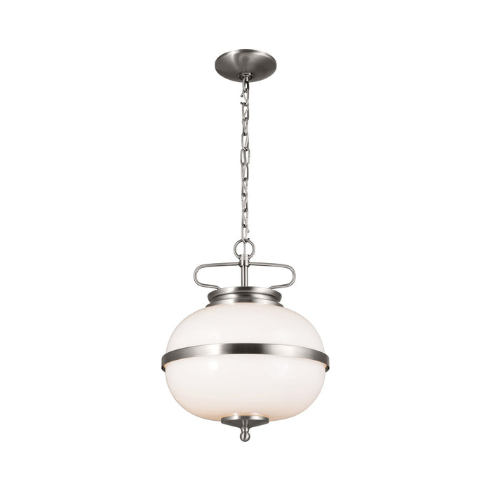 Opal Pendant Light in Classic Pewter.