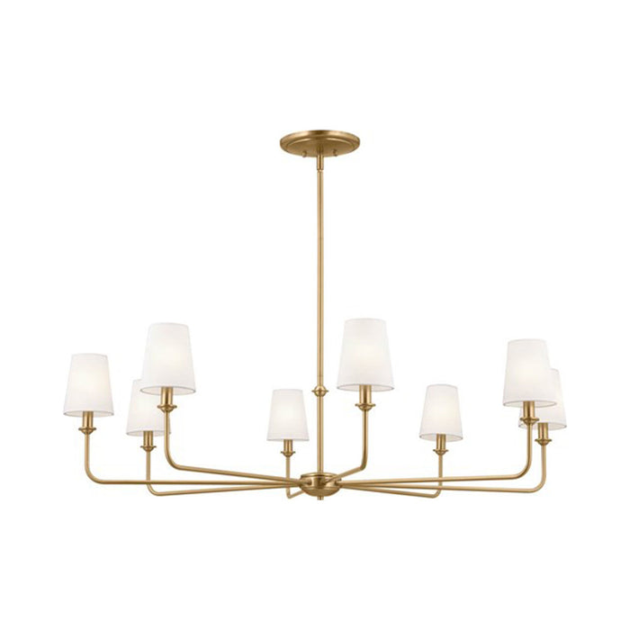 Pallas Chandelier in Brushed Natural Brass (8-Light).