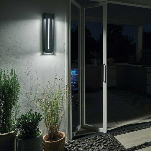 River Path LED Wall Light in outside area.