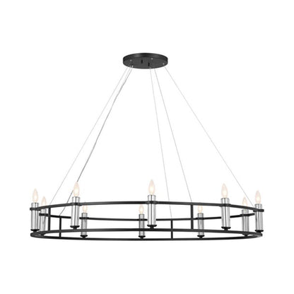 Rosalind Chandelier in Black (10-Light).