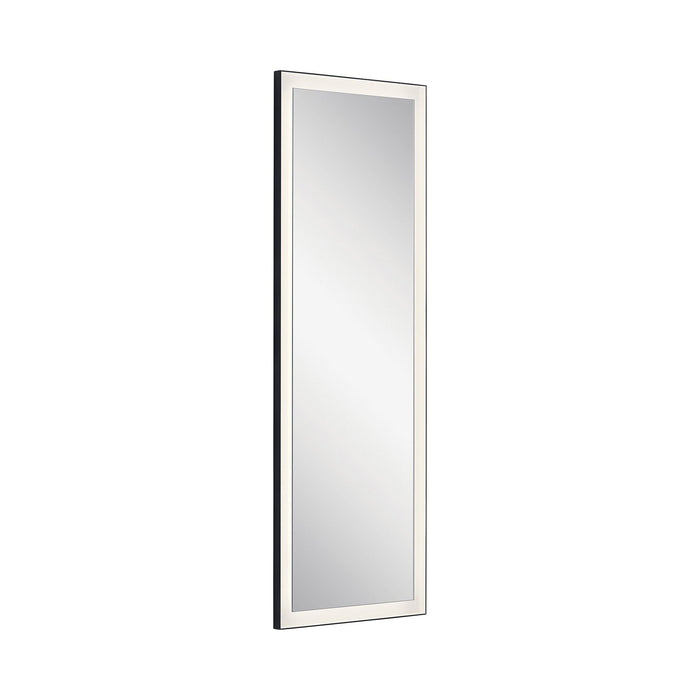 Ryame LED Mirror in Rectangular/Matte Black (Medium).