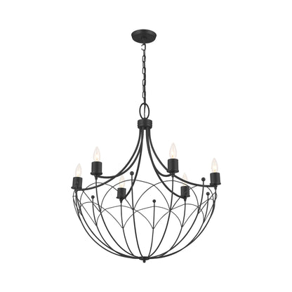 Topiary Chandelier in Textured Black.