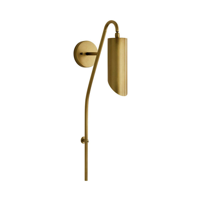 Trentino Wall Light in Natural Brass.