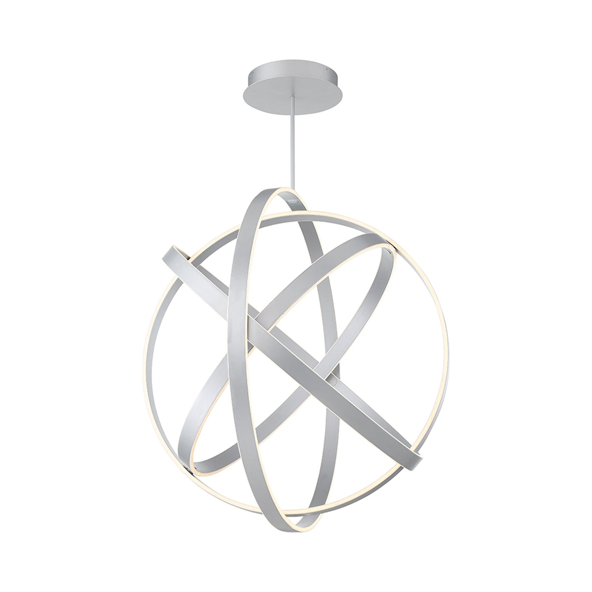 Kinetic LED Pendant Light in Titanium (Large).