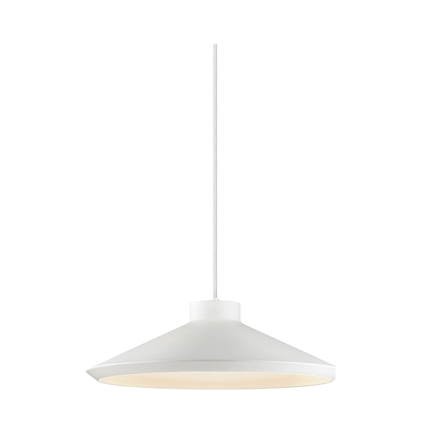 Koma Edo Pendant Light in Satin White (GU24).