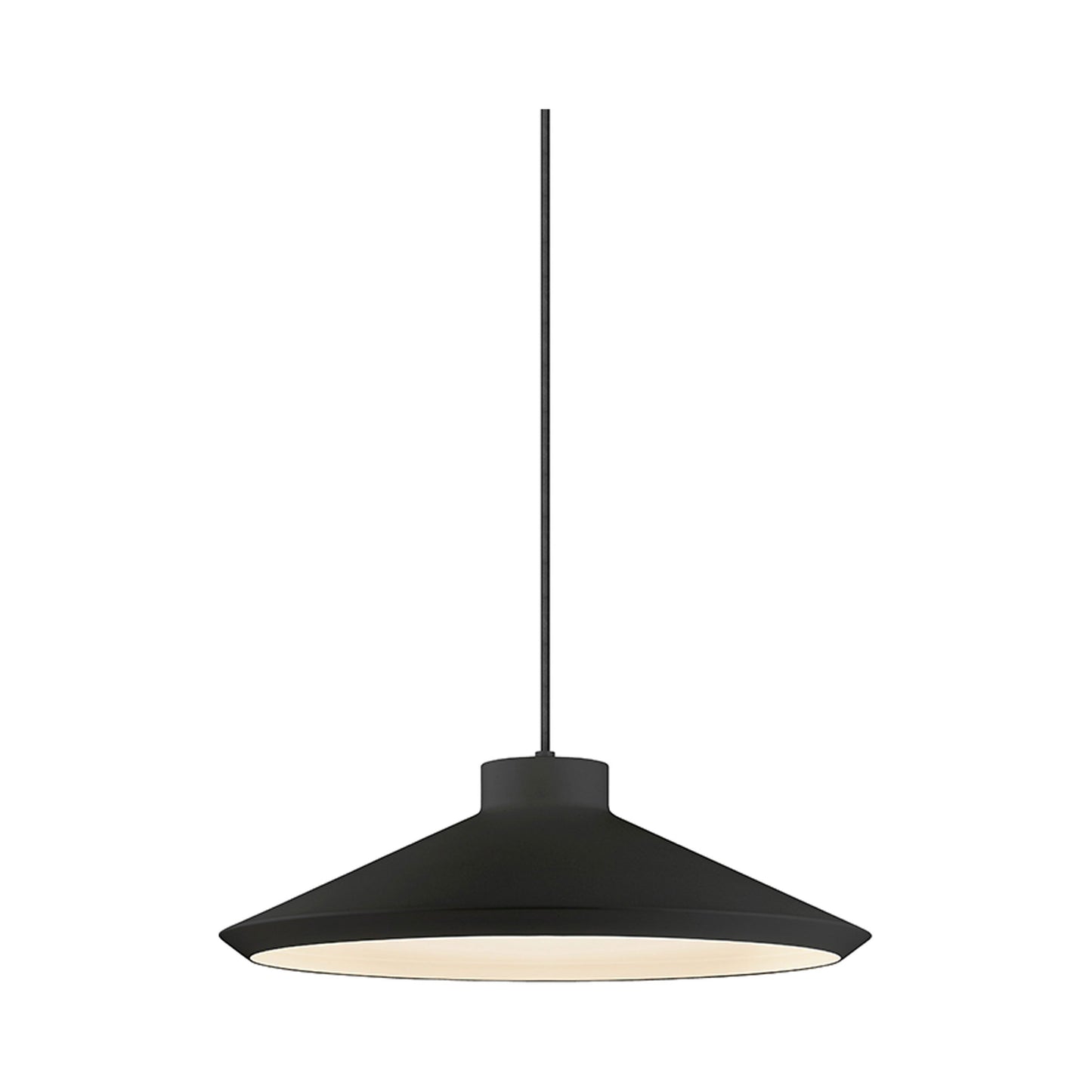 Koma Edo Pendant Light in Satin Black (GU24).