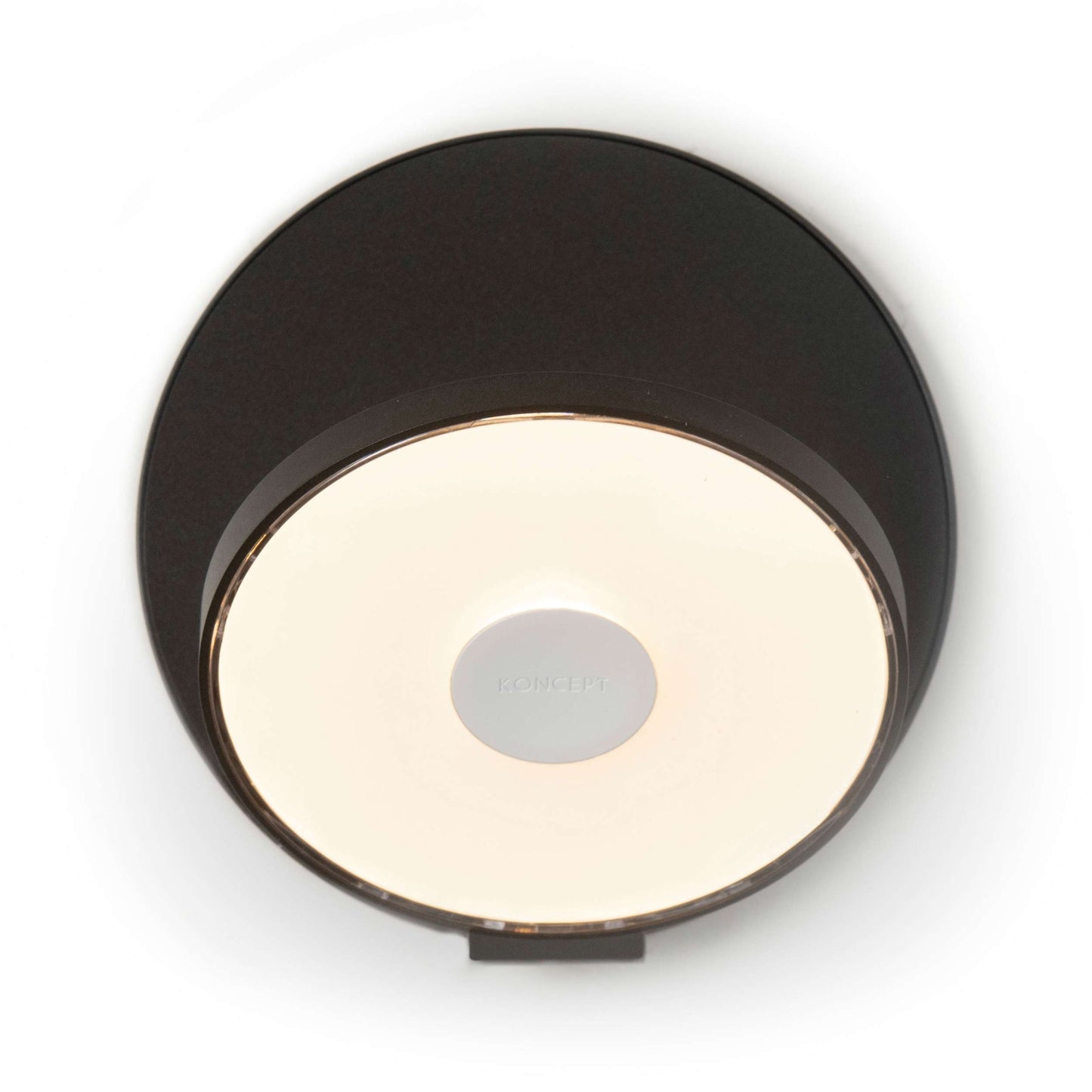 Gravy Hardwire LED Wall Light in Metallic Black and Metallic.