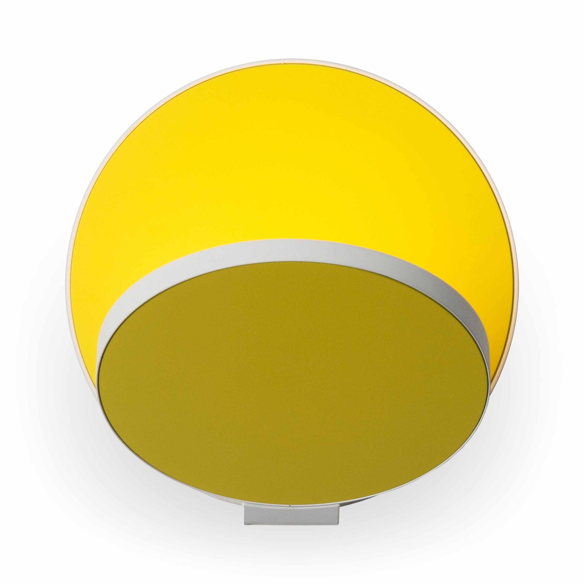Gravy Hardwire LED Wall Light in Matte White/Matte Yellow.