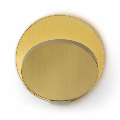 Gravy Hardwire LED Wall Light in Silver and Brass.