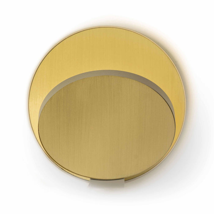 Gravy Hardwire LED Wall Light in Silver and Brass.