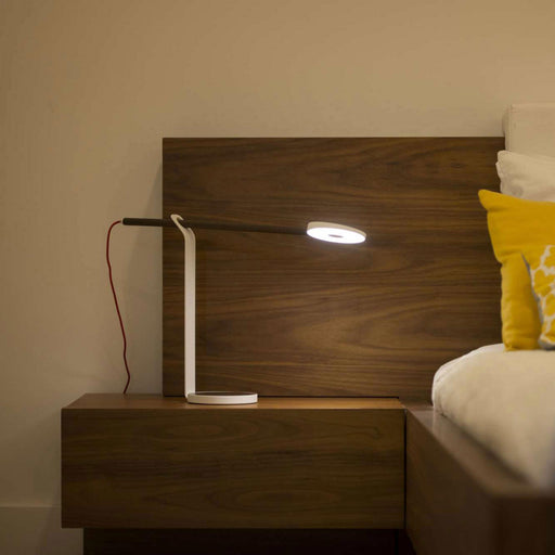 Gravy LED Desk Lamp in bedroom.