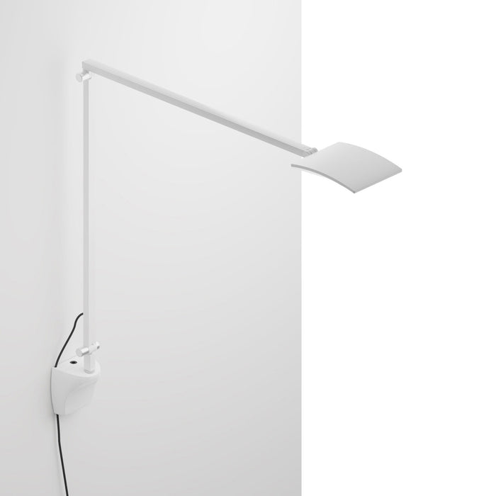 Mosso Pro LED Desk Lamp in White/Through-Table Mount.