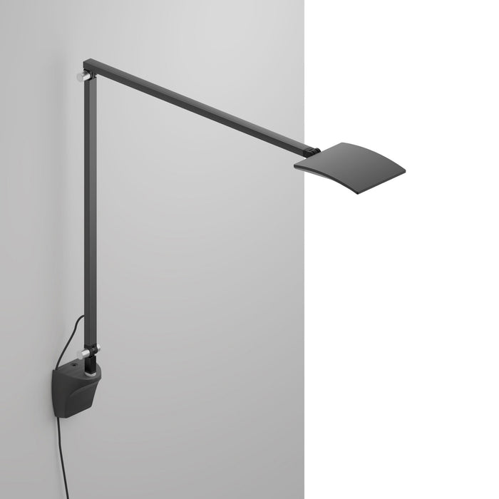 Mosso Pro LED Desk Lamp in Matte Black/Through-Table Mount.