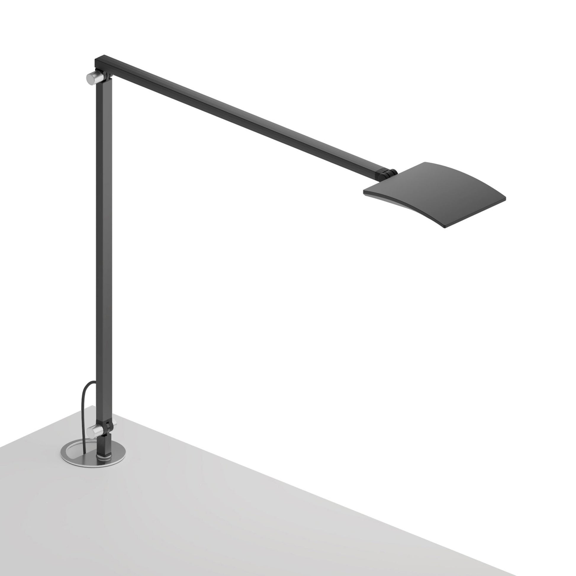 Mosso Pro LED Desk Lamp in Matte Black (Grommet Mount).