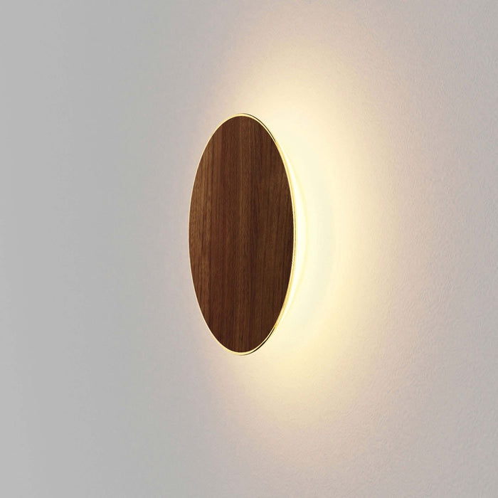 Ramen LED Outdoor Wall Light in Large/Oiled Walnut.