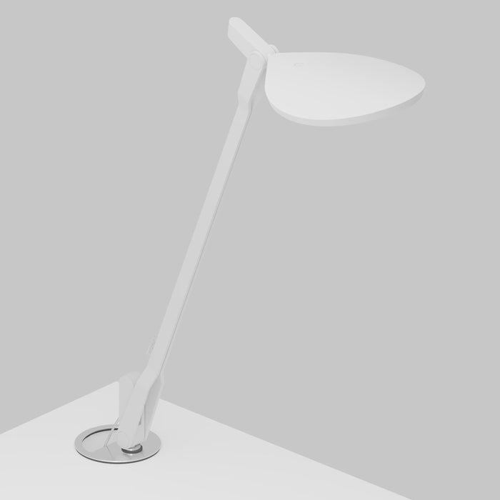Splitty LED Desk Lamp in Matte White/Grommet Mount .