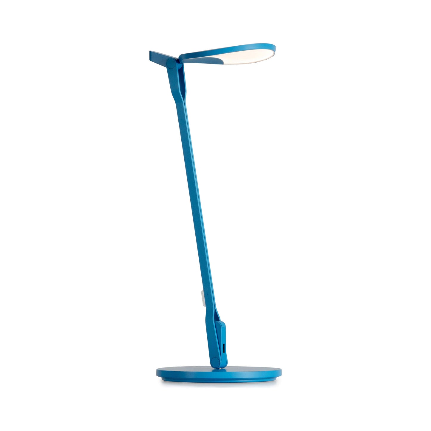 Splitty LED Desk Lamp in Matte Pacific Blue/Standard Desk Base.