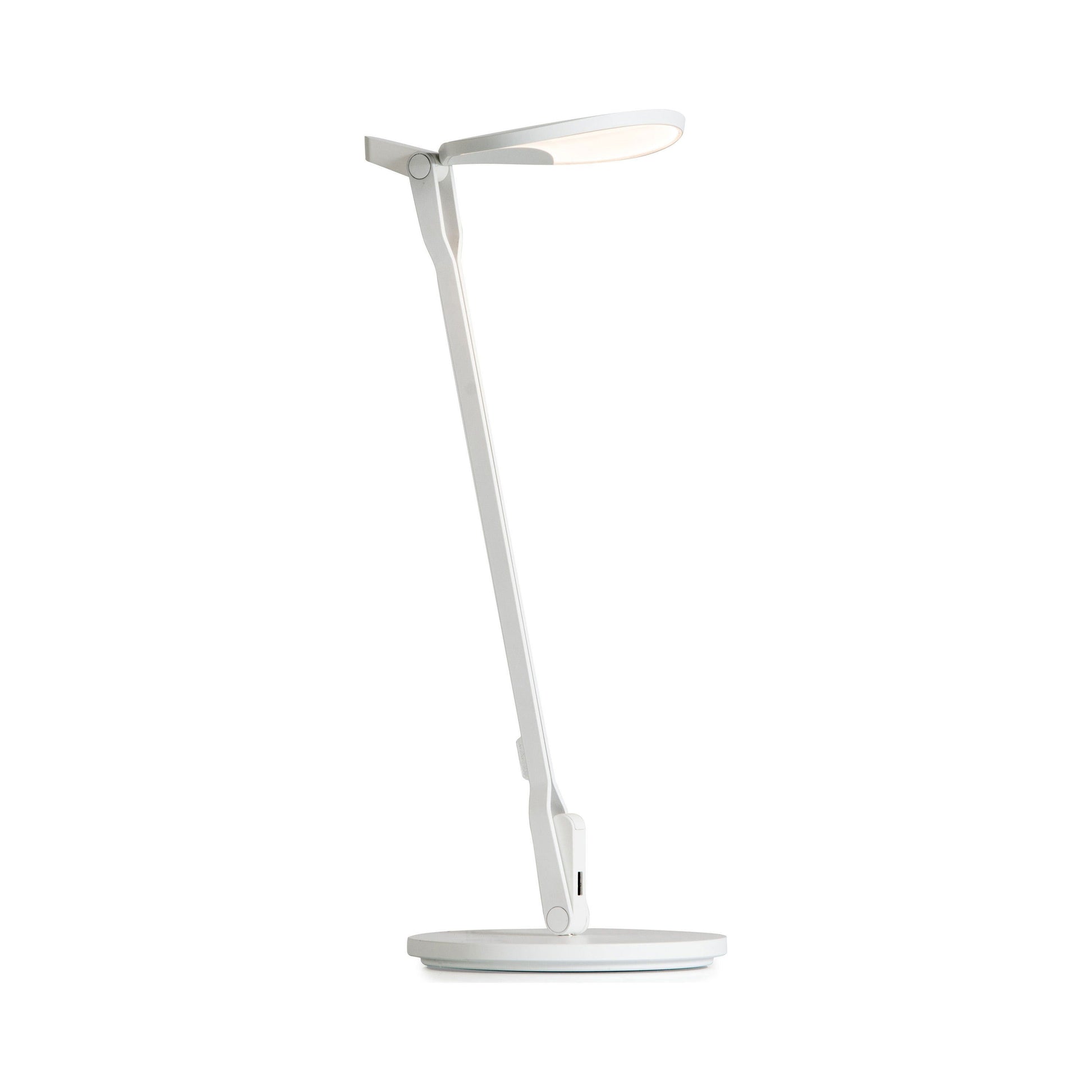 Splitty LED Desk Lamp in Matte White (Standard Desk Base).