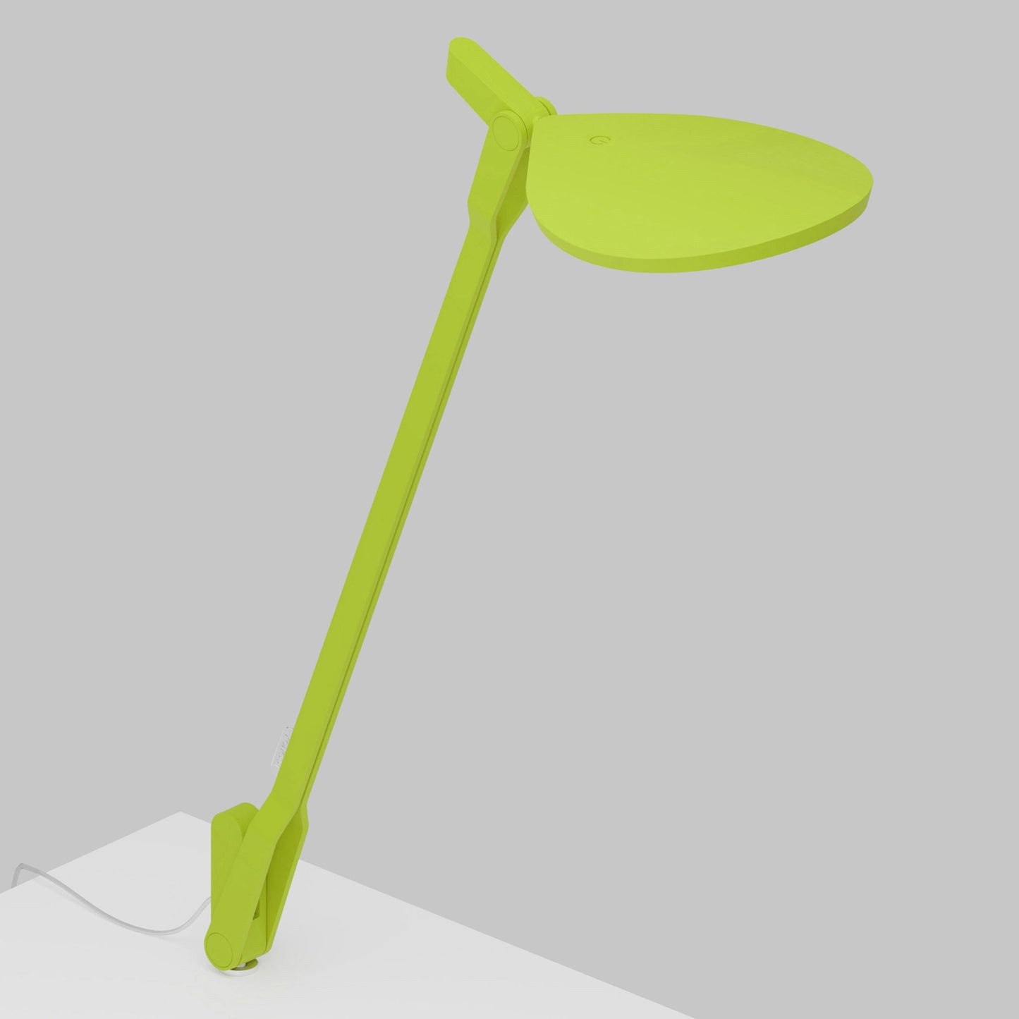 Splitty LED Desk Lamp in Matte Leaf Green/Through-Table Mount .