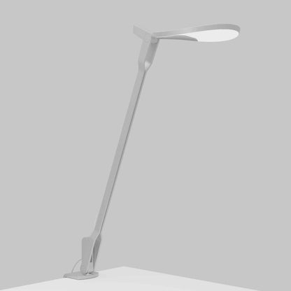 Splitty LED Desk Lamp in Silver/Two-Piece Desk Clamp.